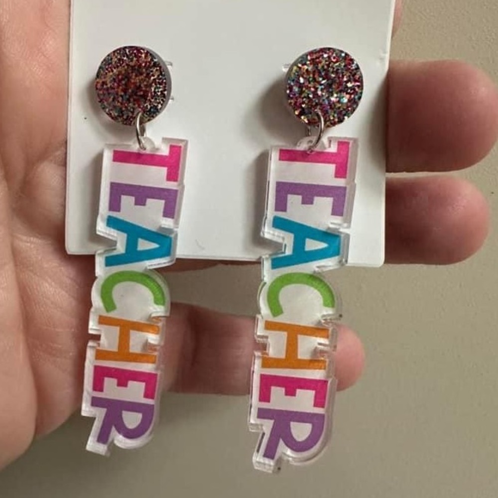Teacher earrings nwt